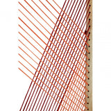 Temper 3 Sections Multicoloured Room Divider, Cotton Cord, Mango Wood, Multi-Coloured