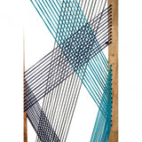 Temper 3 Sections Multicoloured Room Divider, Cotton Cord, Mango Wood, Multi-Coloured
