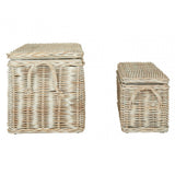 Ratallio Storage Boxes, Kubu Rattan, White