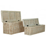 Ratallio Storage Boxes, Kubu Rattan, White