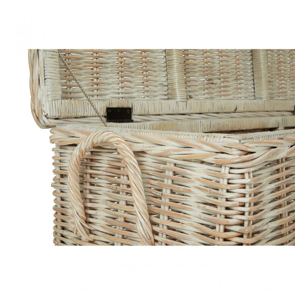Ratallio Storage Boxes, Kubu Rattan, White