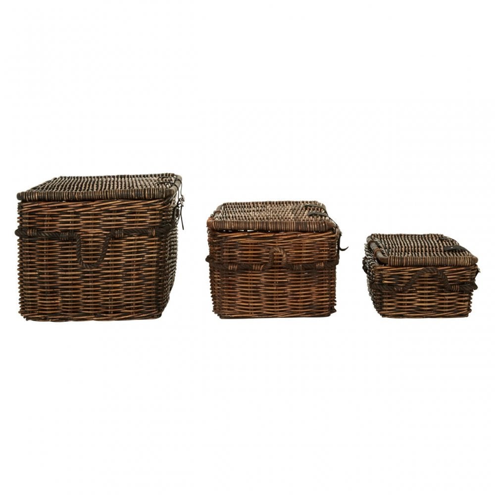 Ratallio Kubu Rattan Baskets, Kubu Rattan, Brown