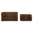 Set of 2 Ratallio Rattan Storage Trunks, Kubu Rattan