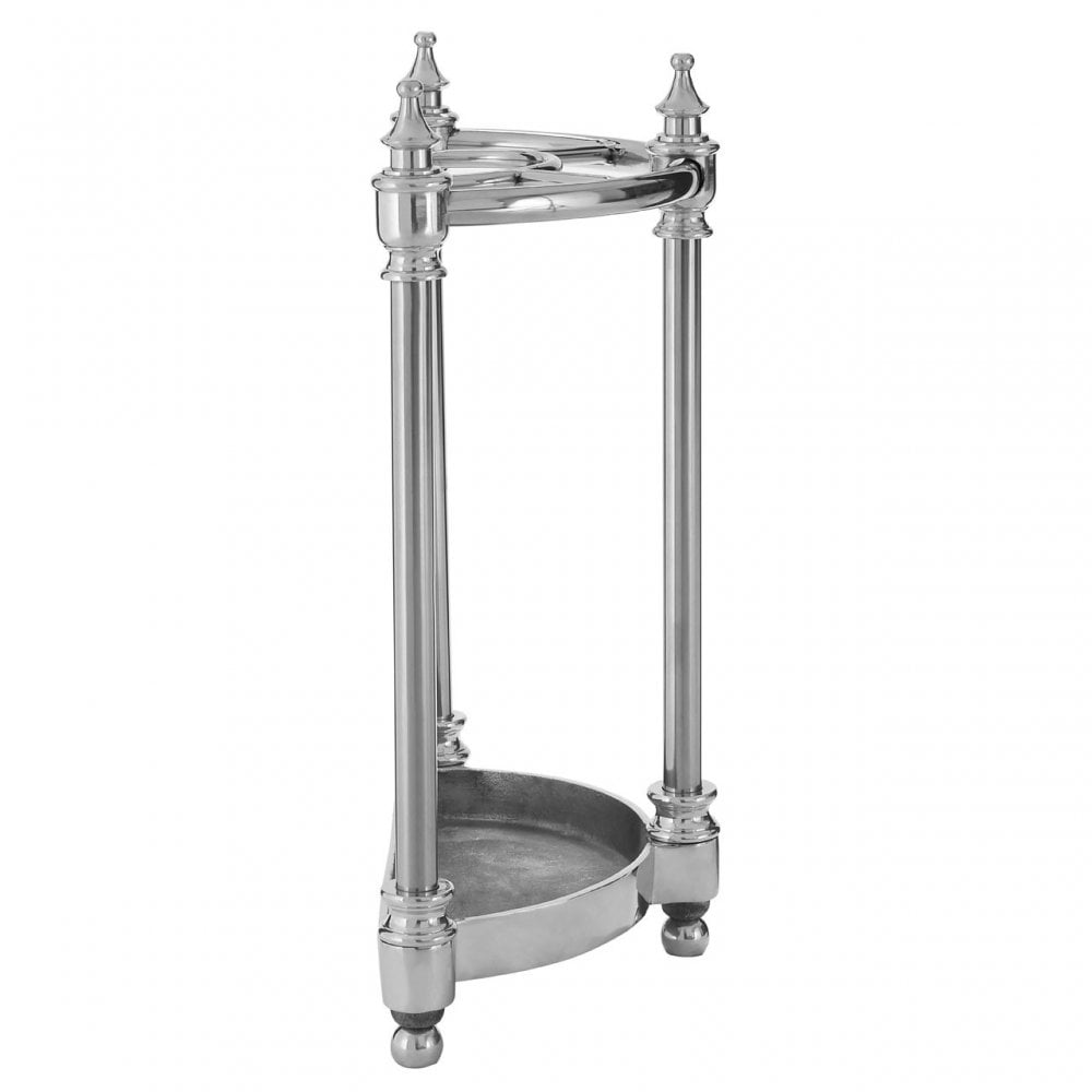 Half Circle Umbrella Stand, Aluminium, Silver