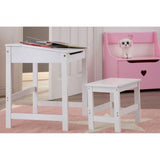 Kids Storage Box / Seat, Wood, Pink