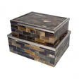 Horn Trinket Boxes, Buffalo Horn, Natural