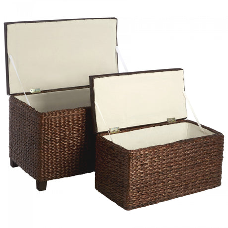 Ottoman Storage, Cattail, Brown