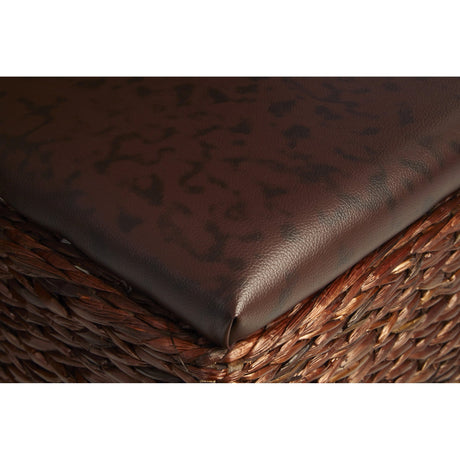Ottoman Storage, Cattail, Brown