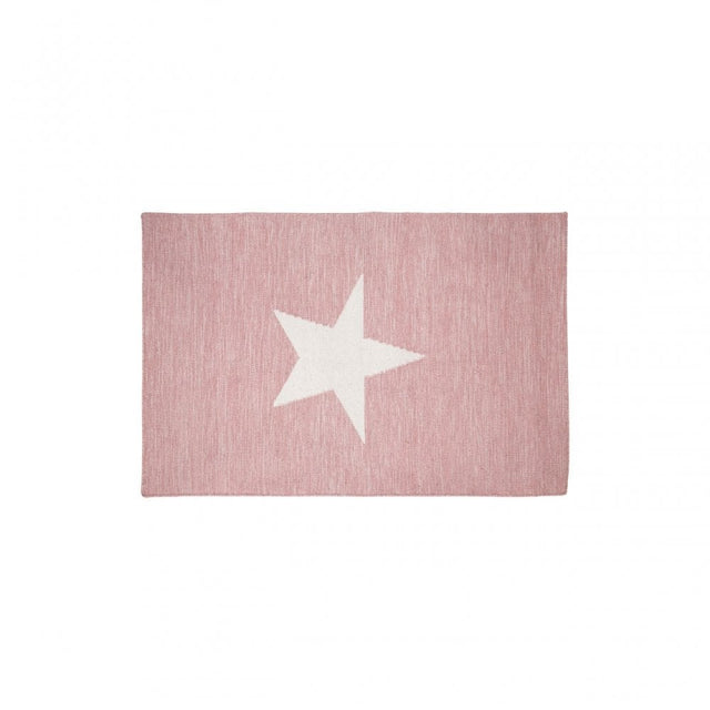 Star Rug, Cotton / Wool 20 / 80, Pink