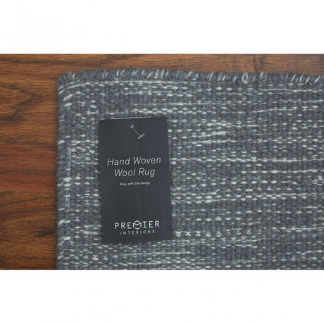 Star Rug, Cotton / Wool 20 / 80, Grey