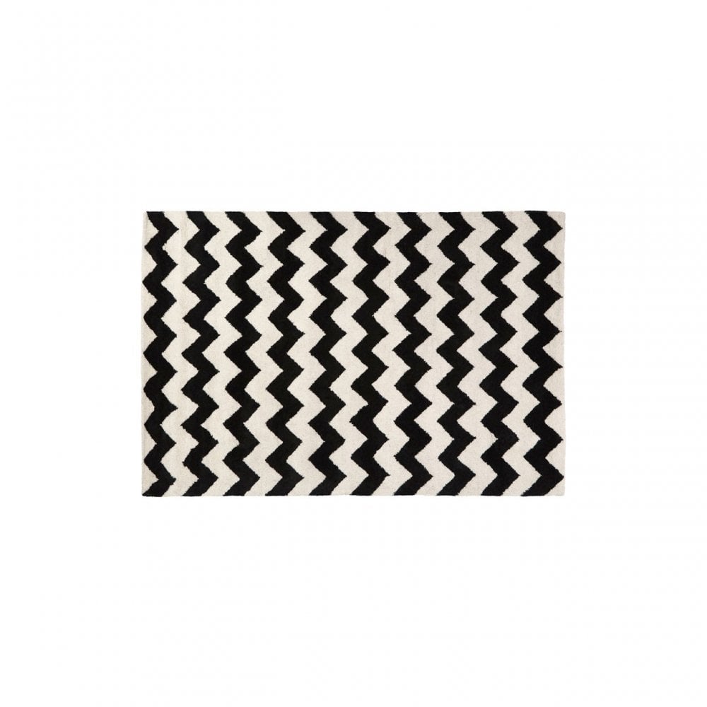 South Beach Rug, Cotton / Wool 20 / 80, Black