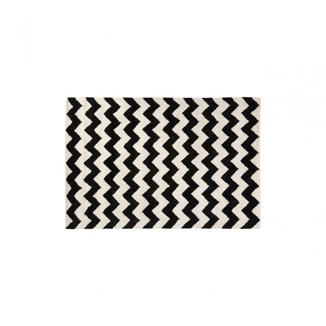 South Beach Rug, Cotton / Wool 20 / 80, Black