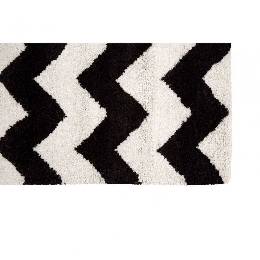 South Beach Rug, Cotton / Wool 20 / 80, Black
