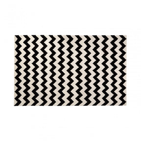 South Beach Rug, Cotton / Wool 20 / 80, Black