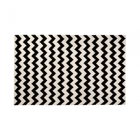 South Beach Rug, Cotton / Wool 20 / 80, Black