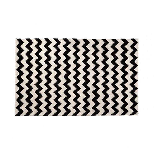 South Beach Rug, Cotton / Wool 20 / 80, Black