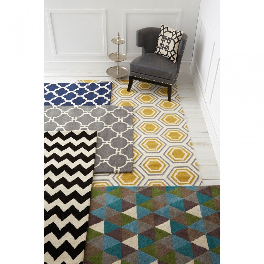 South Beach Rug, Cotton / Wool 20 / 80, Black