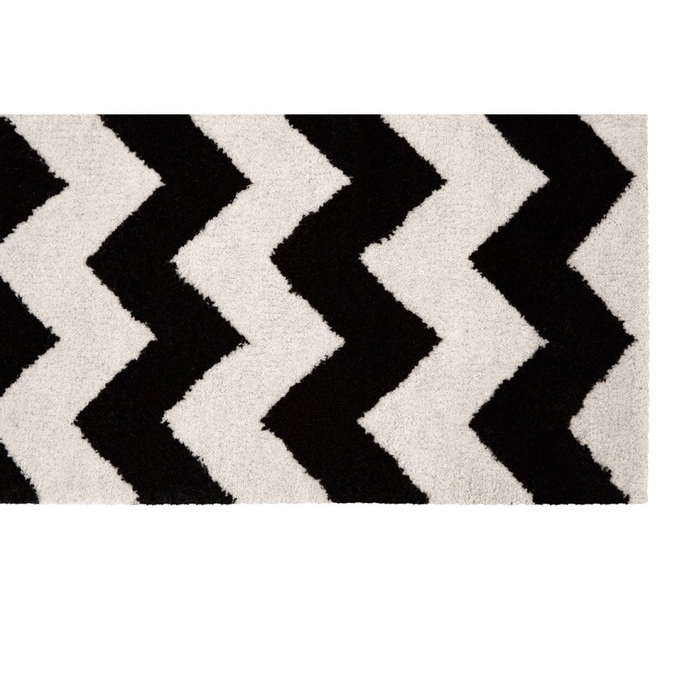South Beach Rug, Cotton / Wool 20 / 80, Black