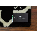 Tuskin Rug, Cotton / Wool 20 / 80, Black