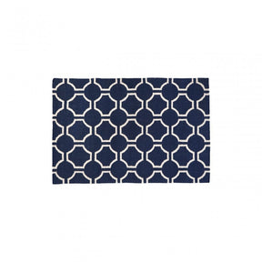 South Beach Rug, Cotton / Wool 20 / 80, Blue