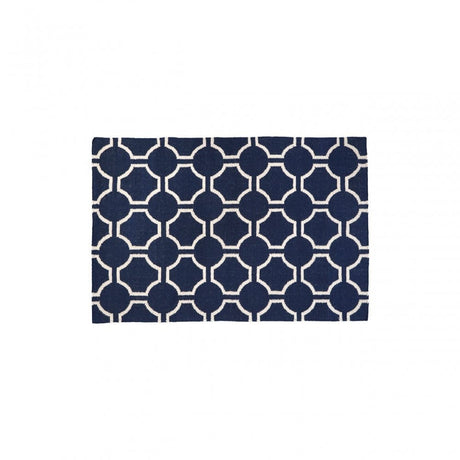 South Beach Rug, Cotton / Wool 20 / 80, Blue