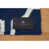 South Beach Rug, Cotton / Wool 20 / 80, Blue