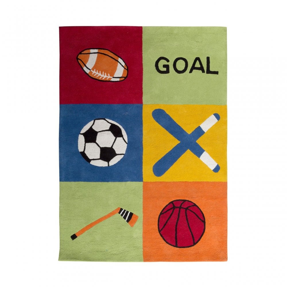 Kids Sport Rug, Cotton, Multi-Coloured