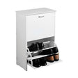 Shoe Storage Cupboard, Wood, White