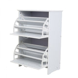 Shoe Storage Cupboard, Wood, White