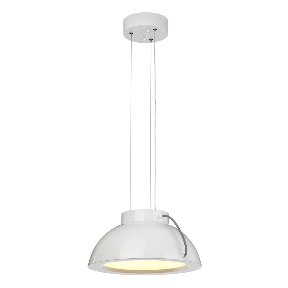 Europa Medium White LED Pendant Light Fixture