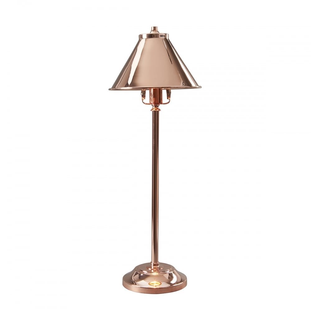 Provence Table Lamp in Polished Copper Finish