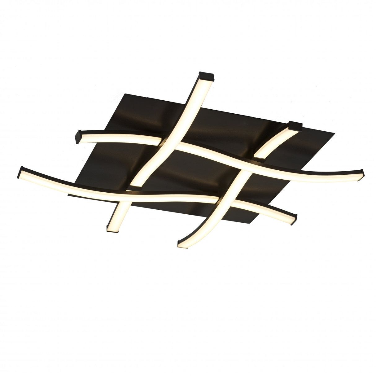 Nur BR Ceiling Light - 34W LED in Rustic Brown Oxide with Frosted Acrylic, Dimmable 2800K Warm Glow, 3-Year Warranty