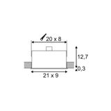 Kadux Trio Black Square Recessed Ceiling Light Fixture