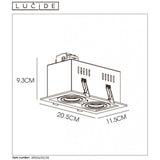 Sleek Black Aluminum Recessed Square Spotlight