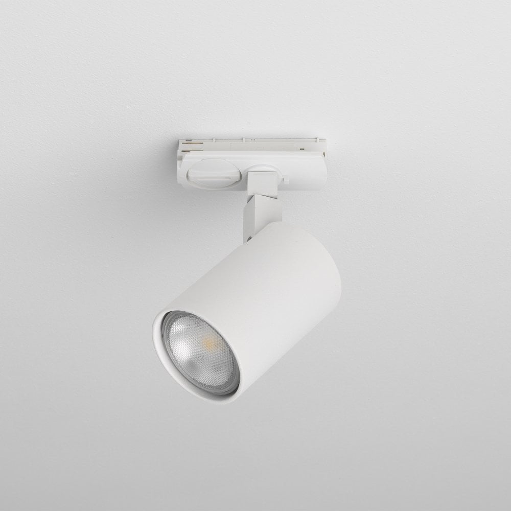 Ascoli Adjustable Track Spotlight in Textured White Finish