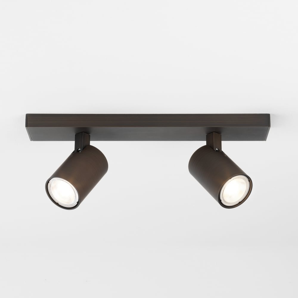 Dual Bronze Ascoli Ceiling Spotlight Fixture