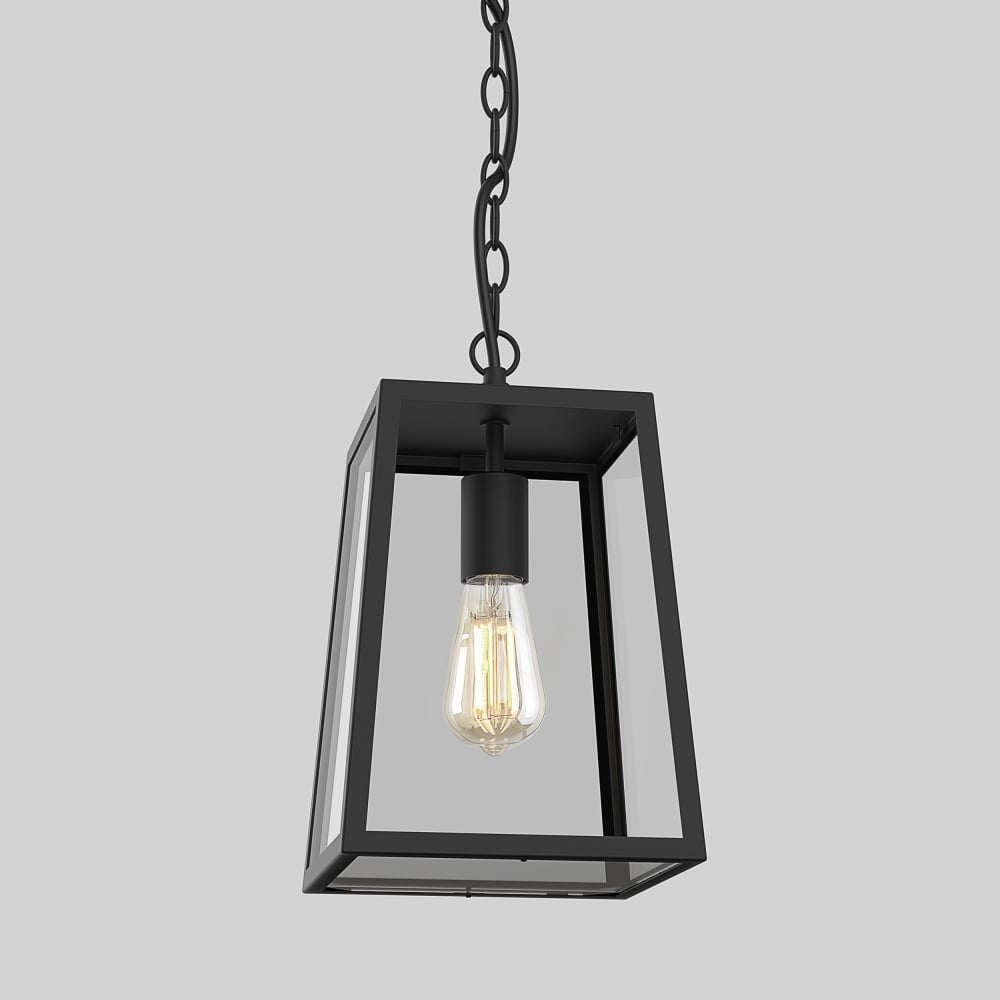 Sleek Black Calvi Outdoor Hanging Light Fixture