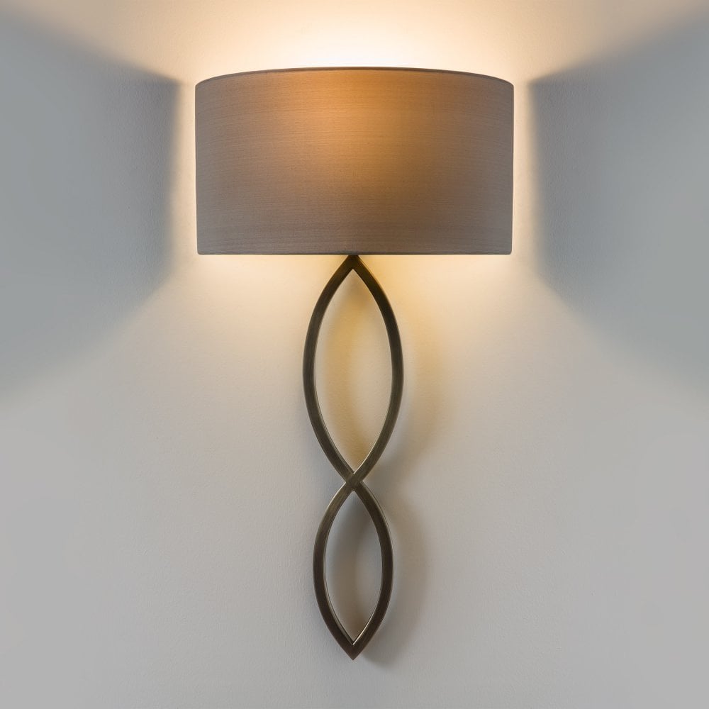 Contemporary Bronze Wall Sconce with Tall Design