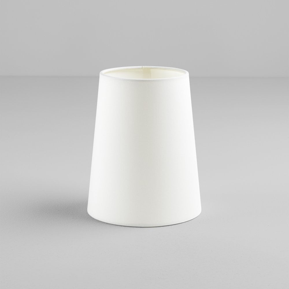 Crisp White Cone Fabric Lampshade for Deauville Models