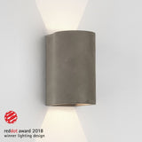 Modern Concrete LED Wall Light - Dunbar 160
