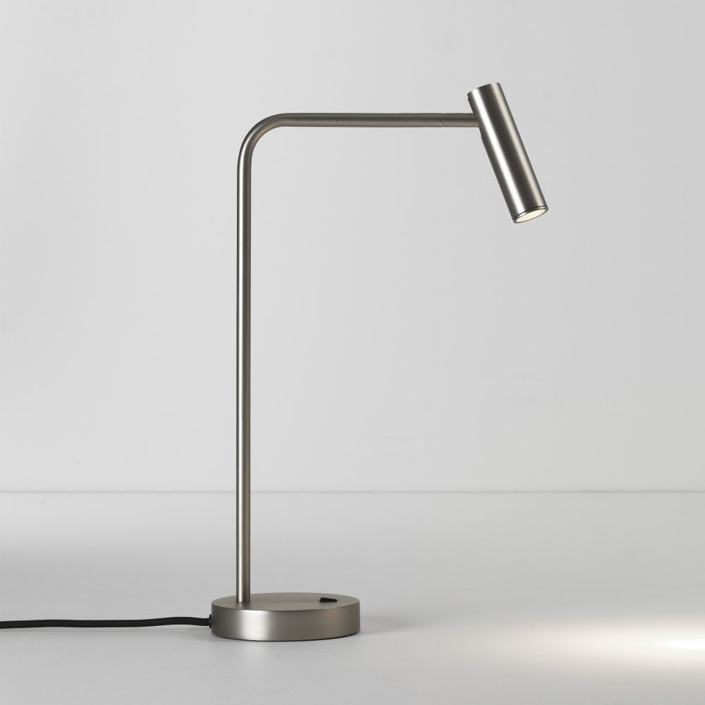 Sleek Matt Nickel Enna LED Desk Lamp