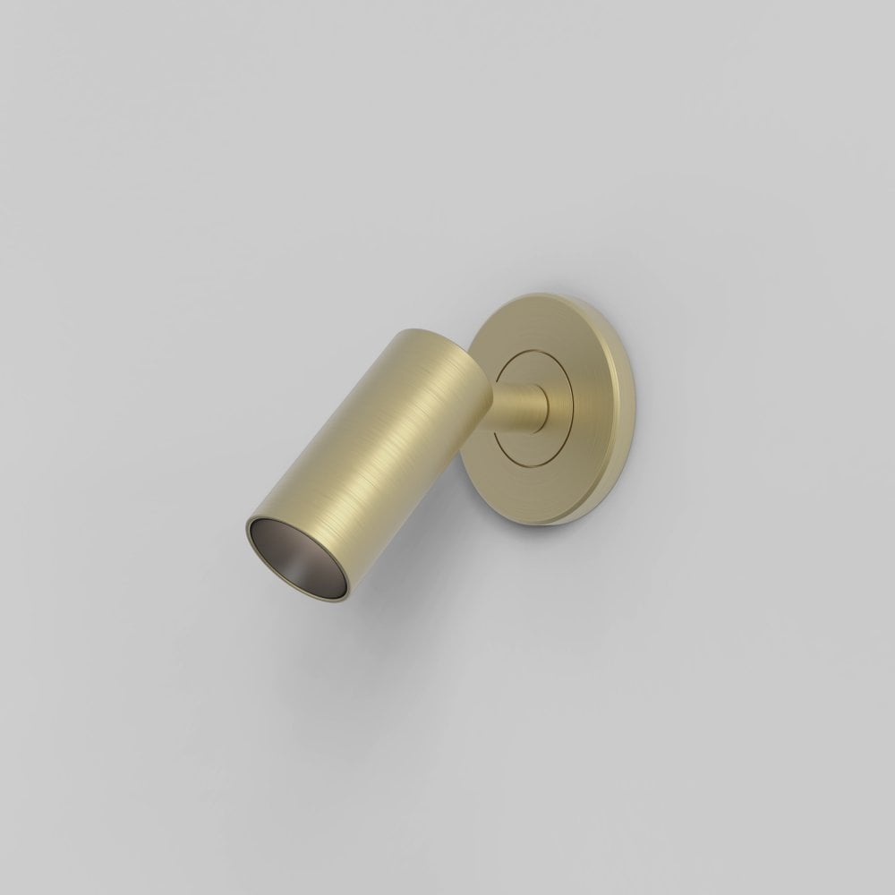 Elegant Matt Gold LED Spotlight for Recessed Wall Mounting