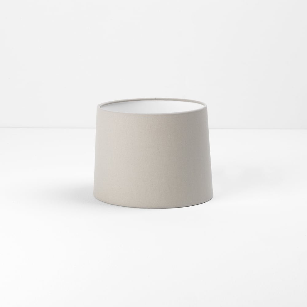 Putty Fabric Tapered Drum Lampshade