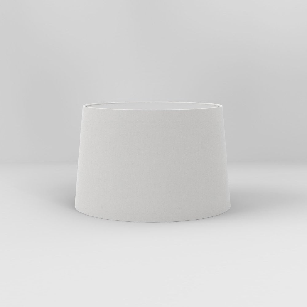 Elegant White Tapered Round Lampshade - 250mm Diameter