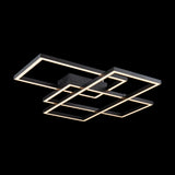 Sleek Black Metal Geometric Ceiling Light 80W