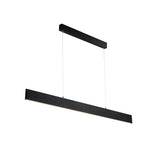 Modern Black Ceiling Pendant Light with Adjustable Height and Rectangular Canopy