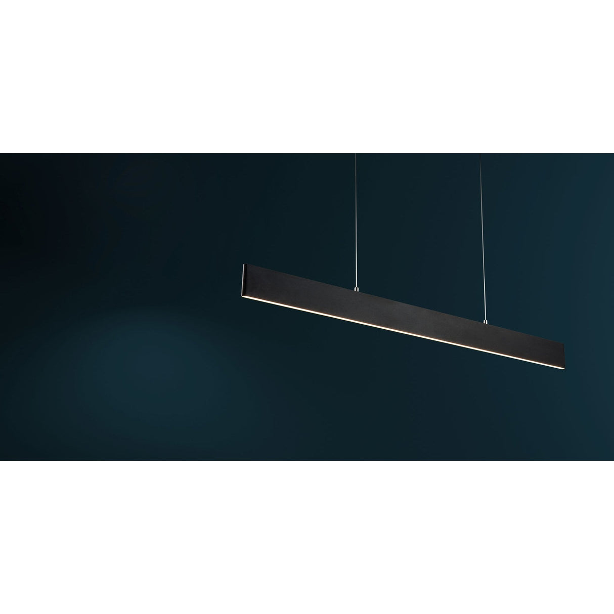 Modern Black Ceiling Pendant Light with Adjustable Height and Rectangular Canopy
