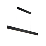 Modern Black Ceiling Pendant Light with Adjustable Height and Rectangular Canopy