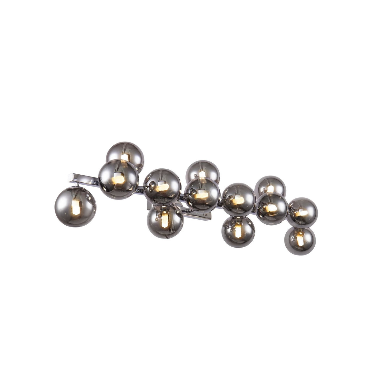 Contemporary Chrome Wall Light Fixture 13 x 28W G9