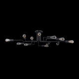 Gilbert Matte Black Metal Ceiling Fixture - 12 x 60W E27 Bulb Capacity